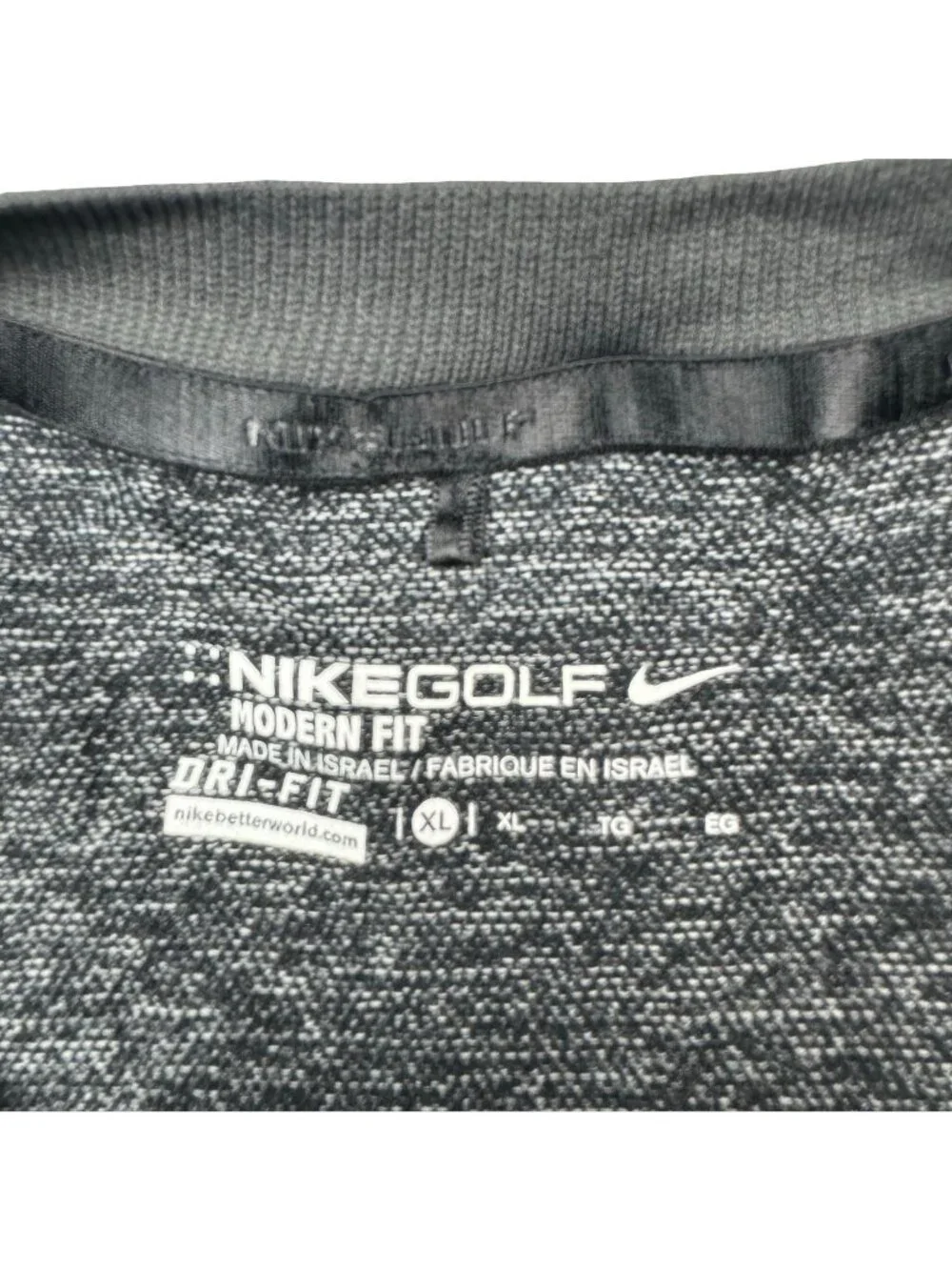 Nike Men's Golf Flex Knit V-Neck L/S Sweater Gray 726582-010 • XL